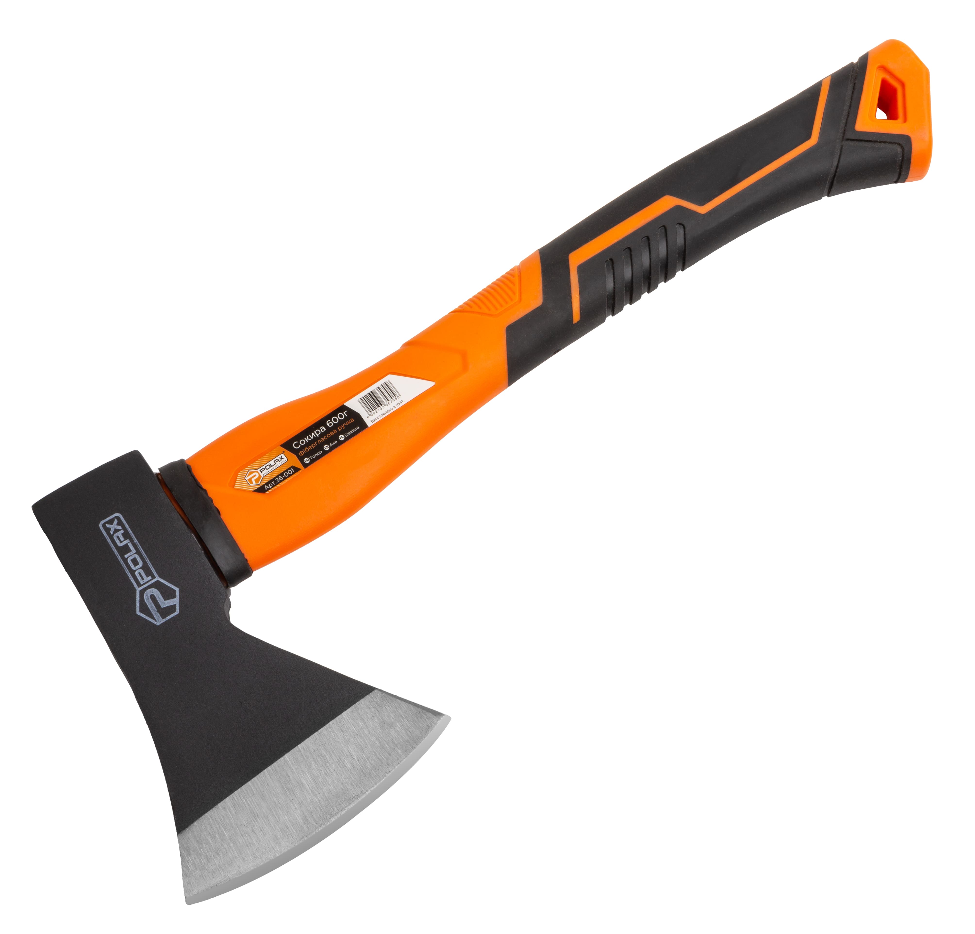 Сокира, фібергласова ручка, 600 г, Polax